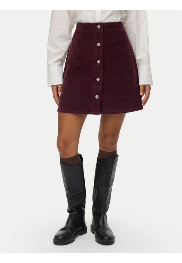 Vero Moda Spódnica mini Etta 10315342 Fioletowy Regular Fit. Kolor: fioletowy. Materiał: sztruks, bawełna