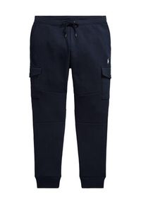 Polo Ralph Lauren Spodnie dresowe 710980340500 Granatowy Regular Fit. Kolor: niebieski. Materiał: bawełna #3