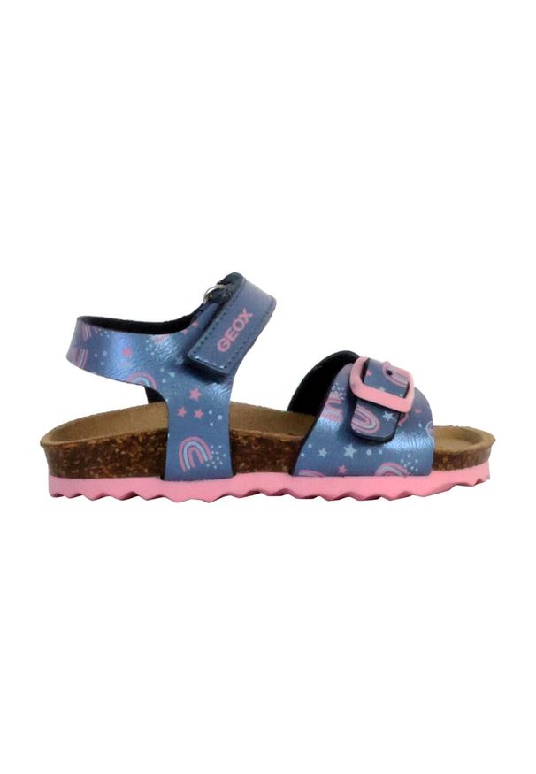 Geox - Sandały GEOX B SANDAL CHALKI GIRL Niebieski. Kolor: niebieski. Materiał: syntetyk, tkanina. Sezon: lato