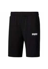 Spodnie sportowe męskie Puma Ess Jersey. Kolor: czarny. Materiał: jersey. Długość: krótkie. Styl: sportowy