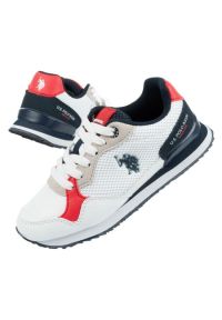 Buty U.S. Polo ASSN. Jr UP21J48074-WHI-RED01 wielokolorowe. Kolor: wielokolorowy. Materiał: guma, materiał, tkanina, syntetyk. Szerokość cholewki: normalna. Wzór: kolorowy #1