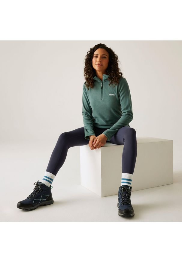 Regatta - Damski lekki polar turystyczny Sweethart z zamkiem błyskawicznym do połowy. Kolor: zielony. Materiał: polar. Sport: turystyka piesza