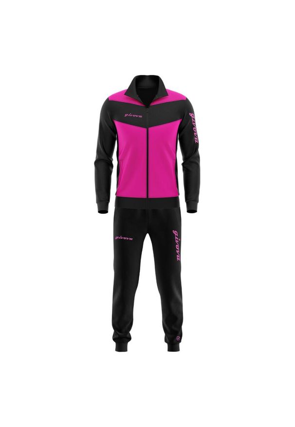 Givova Tuta Visa Triacetato S dres. Kolor: czarny. Materiał: dresówka. Sport: fitness, piłka nożna