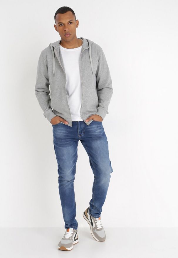 Born2be - Szara Bluza Atrion. Okazja: na co dzień. Typ kołnierza: kaptur. Kolor: szary. Materiał: jeans. Długość rękawa: długi rękaw. Długość: długie. Styl: klasyczny, casual