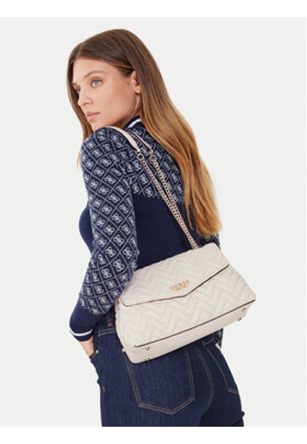 Guess Torebka HWQG96 53210 Biały. Kolor: biały. Materiał: skórzane