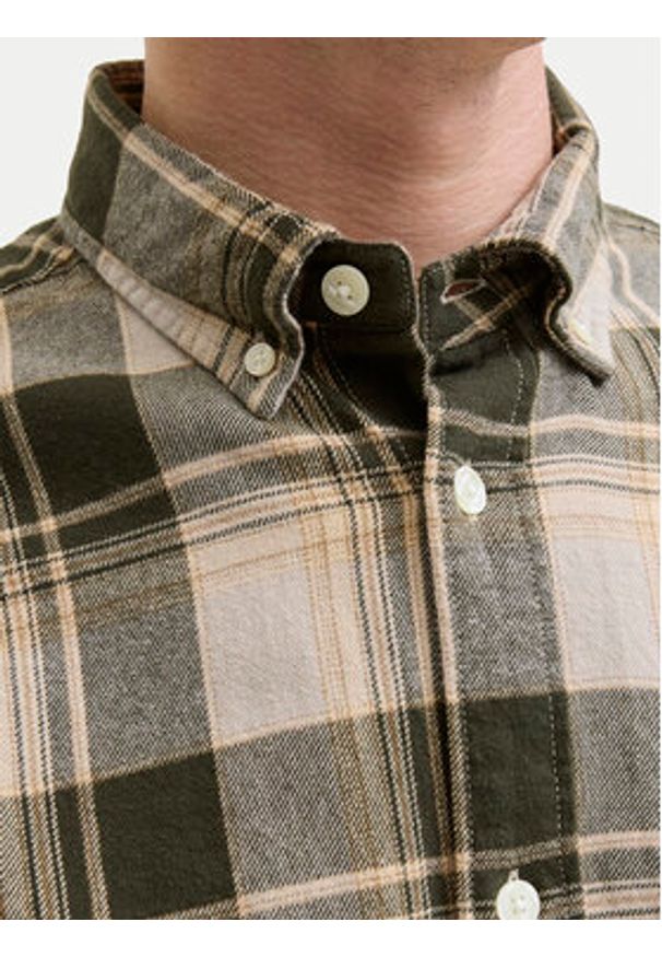 Jack & Jones Koszula Blubrook 12282354 Beżowy Regular Fit. Kolor: beżowy. Materiał: bawełna