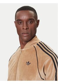 Adidas - adidas Bluza SST adicolor Velour JX1561 Beżowy Loose Fit. Kolor: beżowy. Materiał: bawełna #5