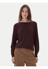 Kontatto Sweter 3M0820C Bordowy Regular Fit. Kolor: czerwony. Materiał: syntetyk