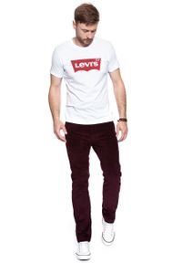 Levi's® - LEVI’S 502 REGULAR TAPER MĘSKIE SPODNIE SZTRUKSOWE SZTRUKS RED 521630010. Materiał: sztruks