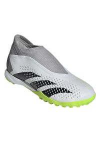 Adidas - Buty adidas Predator Accuracy.3 Ll Tf M GY9999 białe białe. Kolor: biały. Materiał: materiał, guma. Szerokość cholewki: normalna