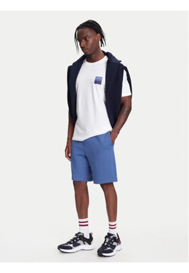 Hugo - HUGO Szorty sportowe Dayono 50530696 Niebieski Relaxed Fit. Kolor: niebieski. Materiał: bawełna. Styl: sportowy
