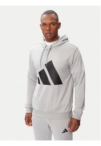 Adidas - adidas Dres Big Logo Hooded Tracksuits KB8809 Szary Regular Fit. Kolor: szary. Materiał: syntetyk #5