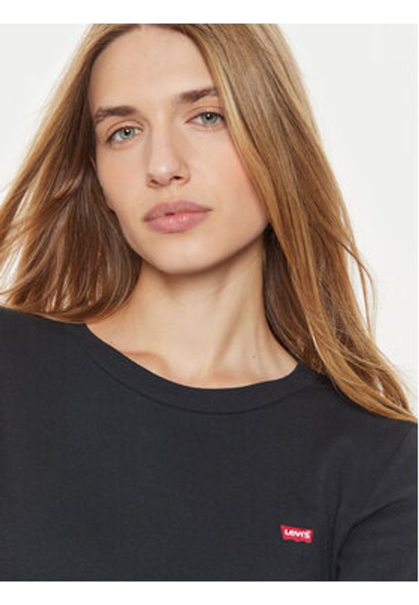 Levi's® Bluzka 000KL-0001 Czarny Regular Fit. Kolor: czarny. Materiał: bawełna