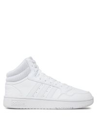 Adidas - adidas Sneakersy Hoops 3.0 Mid Lifestyle Basketball Classic Vintage ID9838 Biały. Kolor: biały. Materiał: skóra. Sport: koszykówka #1