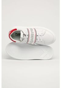 Karl Lagerfeld - Buty. Nosek buta: okrągły. Zapięcie: sznurówki. Kolor: biały. Materiał: syntetyk, materiał, skóra ekologiczna, guma. Szerokość cholewki: normalna #3