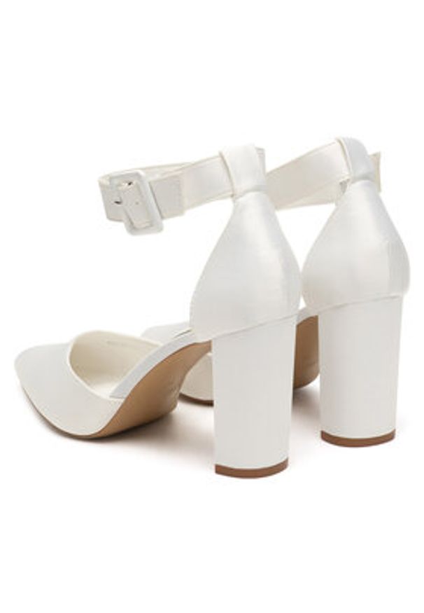 Jenny - JENNY Czółenka LH230312-5A Biały. Kolor: biały. Materiał: materiał