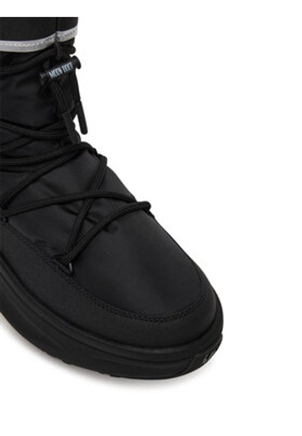 Moon Boot Śniegowce 80D2490010 Czarny. Kolor: czarny. Materiał: skóra