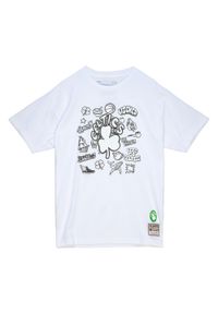 Mitchell & Ness - Koszulka Boston Celtics NBA Doodle. Kolor: biały. Sport: koszykówka #1