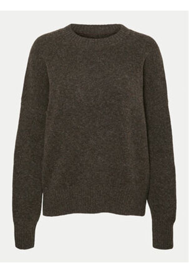 Vero Moda Sweter Boom 10320463 Brązowy Loose Fit. Kolor: brązowy. Materiał: syntetyk