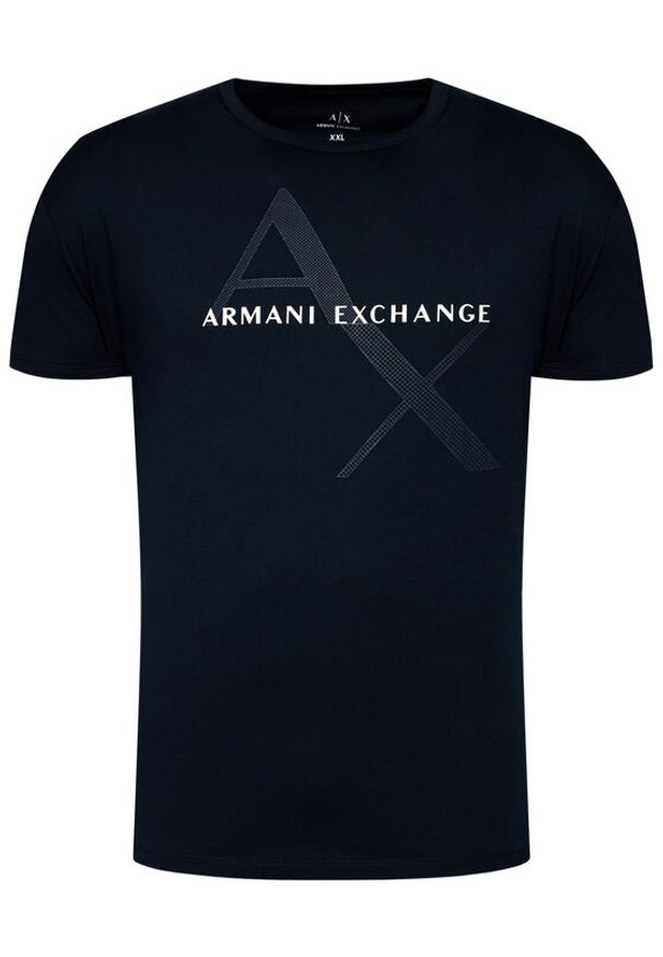 Armani Exchange T-Shirt 8NZT76 Z8H4Z 1510 Granatowy Regular Fit. Kolor: niebieski. Materiał: bawełna