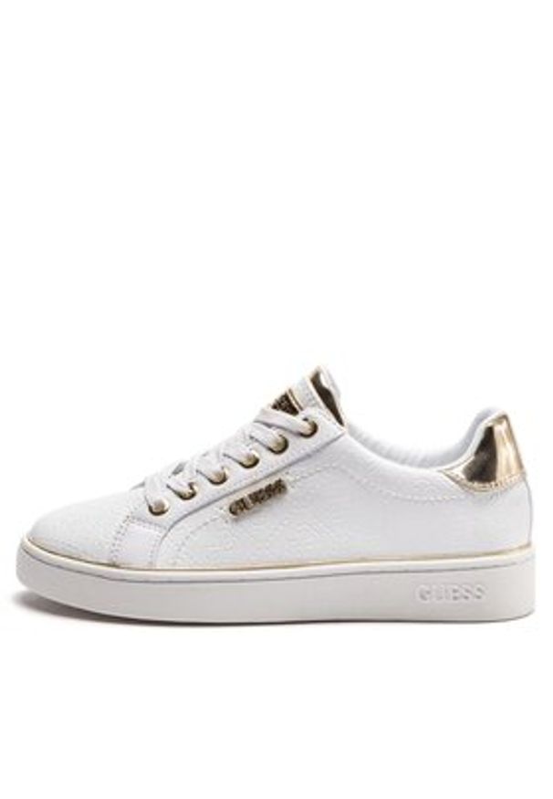 Guess Sneakersy FL5BEK FAL12 Biały. Kolor: biały. Materiał: skóra