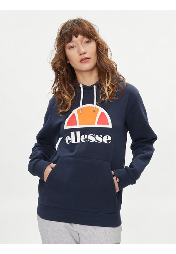 Ellesse Bluza Yuffie SRK12901 Granatowy Regular Fit. Kolor: niebieski. Materiał: bawełna