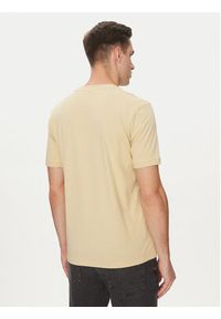 Hugo - HUGO T-Shirt Diragolino212 50447978 Beżowy Regular Fit. Kolor: beżowy. Materiał: bawełna