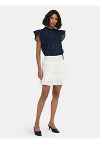 only - ONLY Spódnica mini Katti 15376205 Biały Regular Fit. Kolor: biały. Materiał: bawełna #3