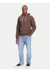 Quiksilver Bluza Salt Water Hoodie EQYFT05159 Brązowy Regular Fit. Kolor: brązowy. Materiał: bawełna