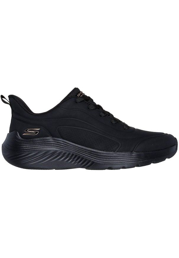 skechers - Adidasy Skechers Bobs Squad Waves-jus, Kobiety. Kolor: czarny. Materiał: materiał