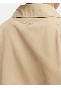 Hugo - HUGO Kurtka przejściowa Antima-1_B 50563266 Beżowy Relaxed Fit. Kolor: beżowy. Materiał: bawełna #3