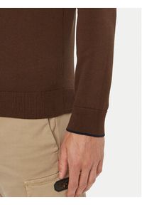 Aeronautica Militare Sweter 262MA1631UL00506 Brązowy Regular Fit. Kolor: brązowy. Materiał: bawełna #2