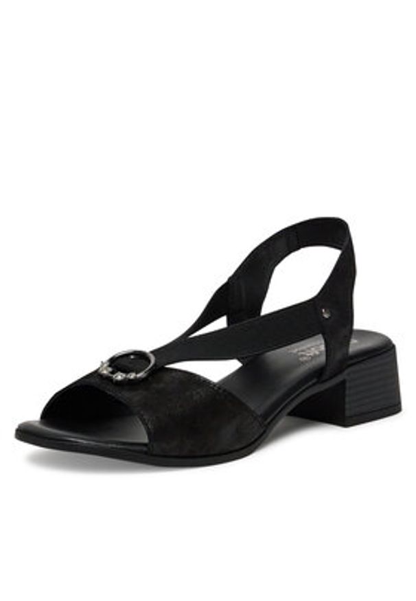 Go Soft Sandały RST-6088-05 Czarny. Kolor: czarny. Materiał: nubuk, skóra