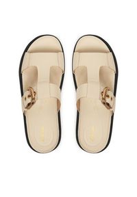 Clarks Klapki Aristella West 26185812 Écru. Kolor: kremowy. Materiał: skóra #4