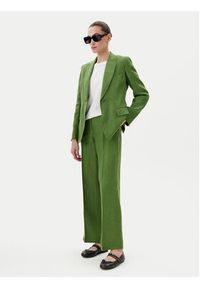 Weekend Max Mara Spodnie materiałowe Malizia 2515131052 Zielony Regular Fit. Kolor: zielony. Materiał: len