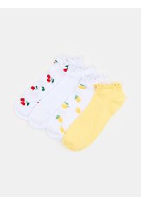 Sinsay - Prążkowane skarpetki 4 pack - wielobarwny. Materiał: prążkowany #1