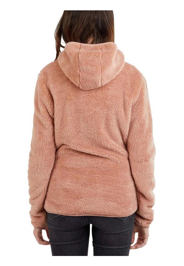 FUNDANGO - Bluza damska Fundango Olivia Pile z kapturem. Typ kołnierza: kaptur. Kolor: różowy. Materiał: materiał. Sezon: zima