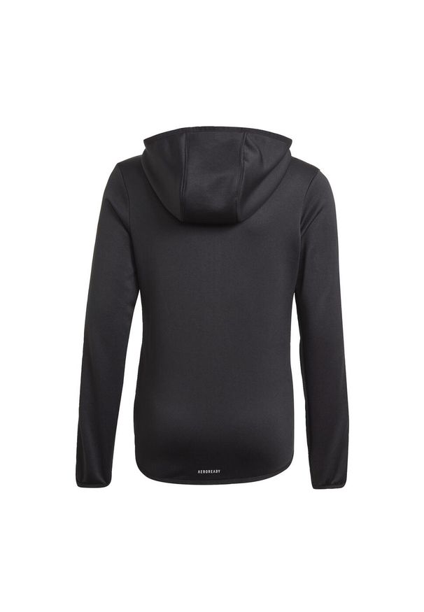 Adidas - Bluza dziecięca z kapturem na zamek błyskawiczny adidas Designed To Move 3-Bande. Typ kołnierza: kaptur. Kolor: biały, wielokolorowy, czarny