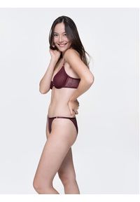 Dorina Biustonosz z fiszbiną Yara D001614LA077 Bordowy. Kolor: czerwony. Materiał: syntetyk #8