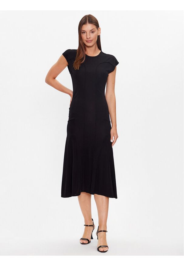 Calvin Klein Sukienka codzienna K20K205860 Czarny Regular Fit. Okazja: na co dzień. Kolor: czarny. Materiał: wiskoza. Typ sukienki: proste. Styl: casual
