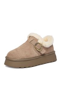 Badura Śniegowce EO-CALLIE-TS6288-01 Szary. Kolor: szary. Materiał: zamsz, skóra #4