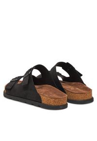 Rieker Klapki 21190-00 Czarny. Kolor: czarny. Materiał: skóra, nubuk #7