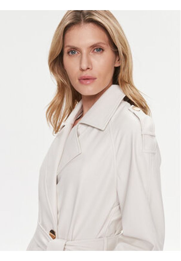 Liu Jo Trencz CA4449 E0624 Écru Regular Fit. Materiał: skóra