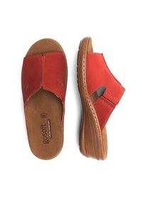 Go Soft Klapki ARC-4854-07 Czerwony. Kolor: czerwony. Materiał: nubuk, skóra #7