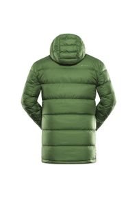 ALPINE PRO - Kurtka męska puchowa Alpine Pro Rogit lekka. Kolor: zielony. Materiał: puch