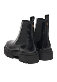 TOMMY HILFIGER - Tommy Hilfiger Sztyblety Shiny FW0FW09042 Czarny. Kolor: czarny. Materiał: skóra #3