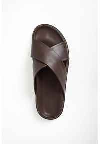 PAUL & SHARK - Klapki męskie skórzane PAUL&SHARK. Materiał: skóra #3