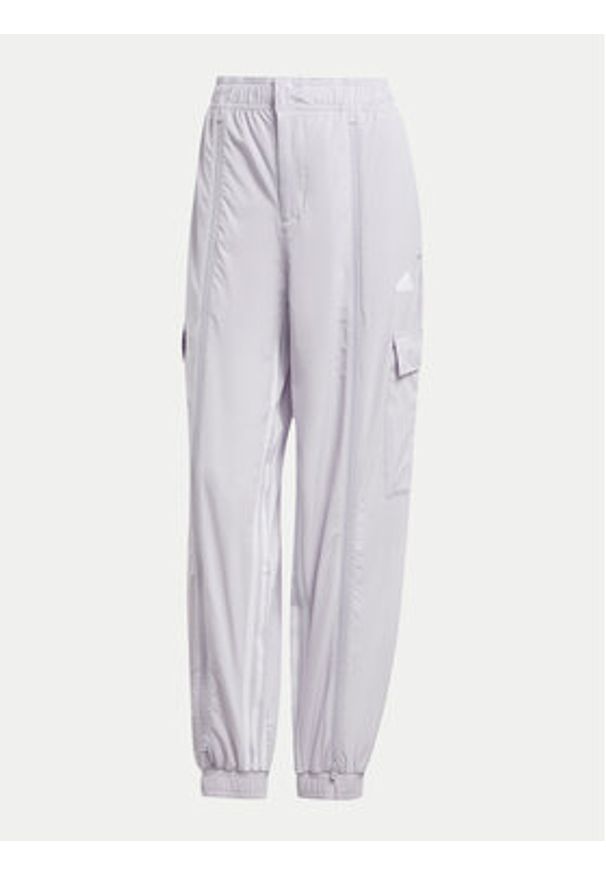 Adidas - adidas Spodnie dresowe Dance All-Gender Versatile IS0907 Fioletowy Loose Fit. Kolor: fioletowy. Materiał: syntetyk