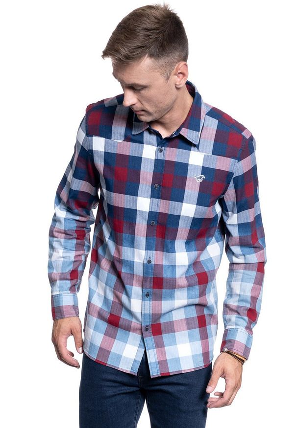 Mustang - MĘSKA KOSZULA MATERIAŁOWA MUSTANG CASPER FADE WASH 1009894 11797. Materiał: materiał