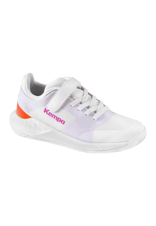 KEMPA - Dziecięce buty halowe Kempa Kourtfly. Kolor: biały, wielokolorowy, fioletowy
